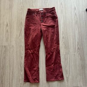 Madewell Cali Demi Boot Corduroys